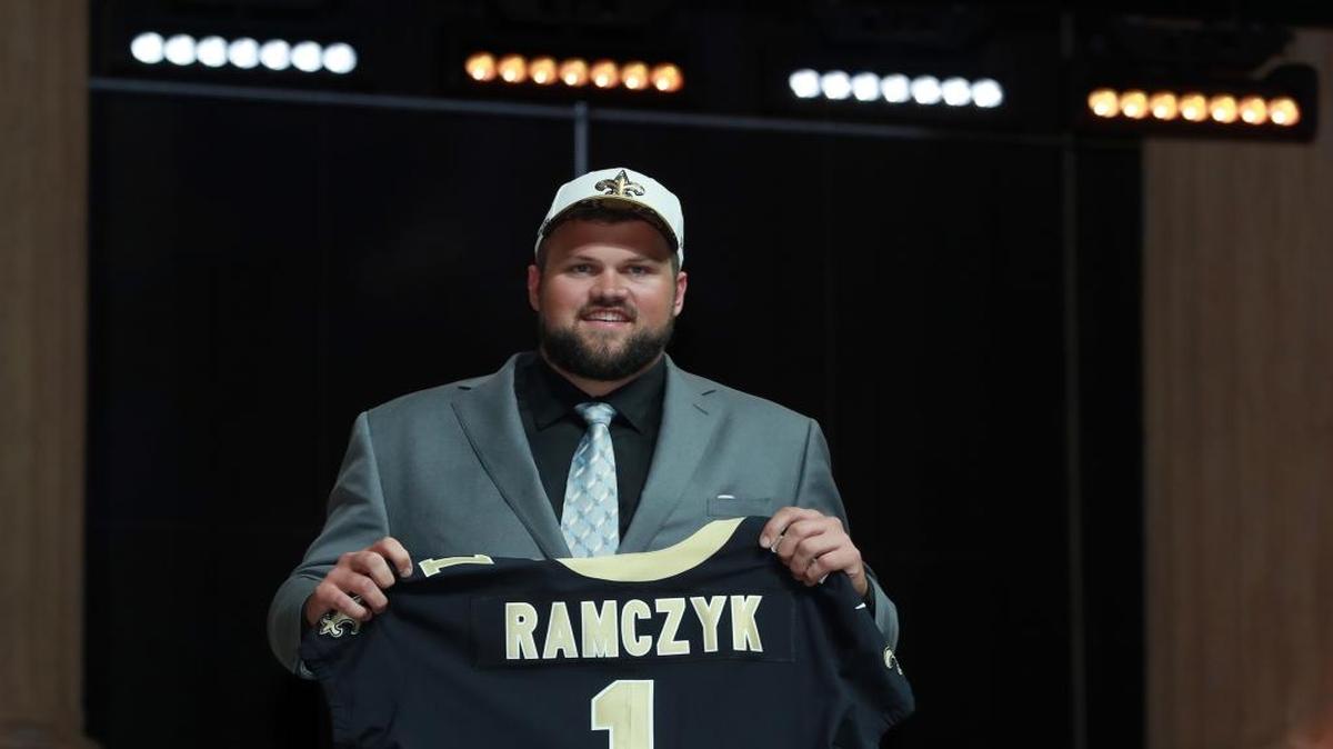 Wisconsin's Ryan Ramczyk, one of the New Orleans Saints’ two first-round picks.