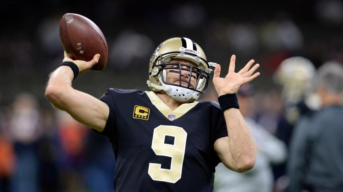 New Orleans Saints quarterback Drew Brees.