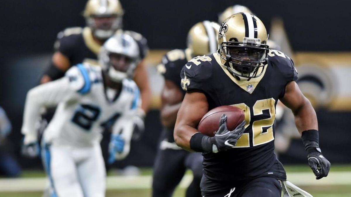 New Orleans Saints running back Mark Ingram (22) will have to serve a four-game suspension this season for violating the NFL's drug policy.