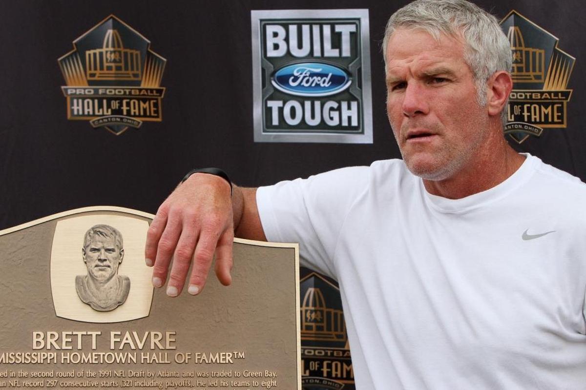 Pro Football Hall of Fame quarterback Brett Favre.