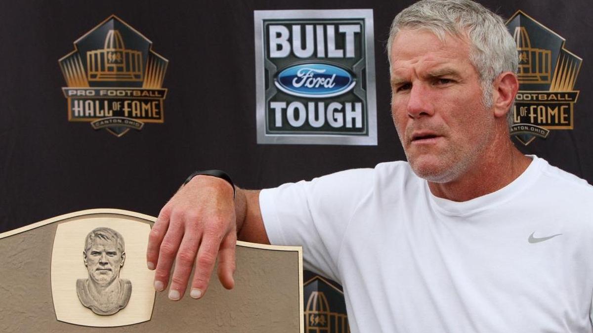 Pro Football Hall of Fame quarterback Brett Favre.