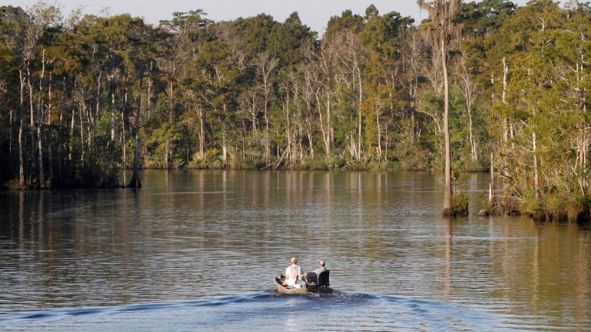 Boaters leave Little River Marina in Moss Point as they head to the Pascagoula River.