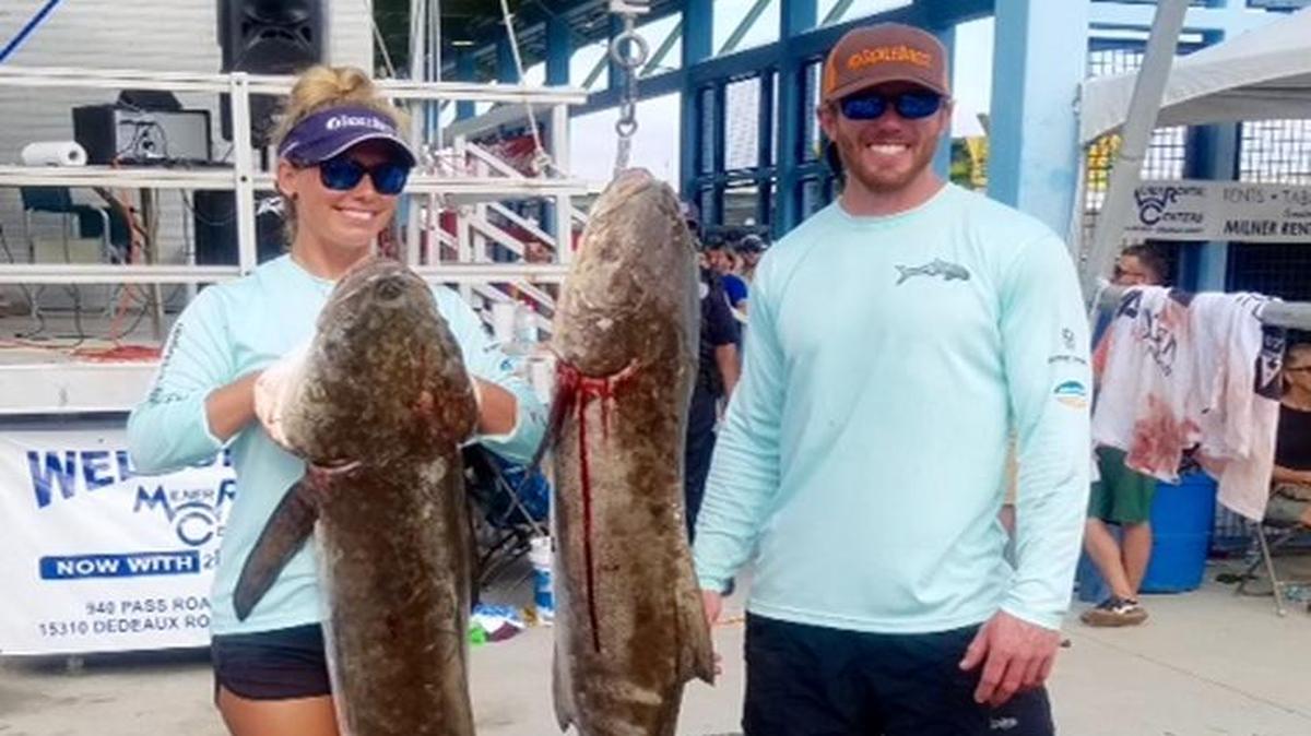 Aubree and Jeff Harris shined Sunday at the 23rd Annual Carl Legett Memorial Fishing Tournament.