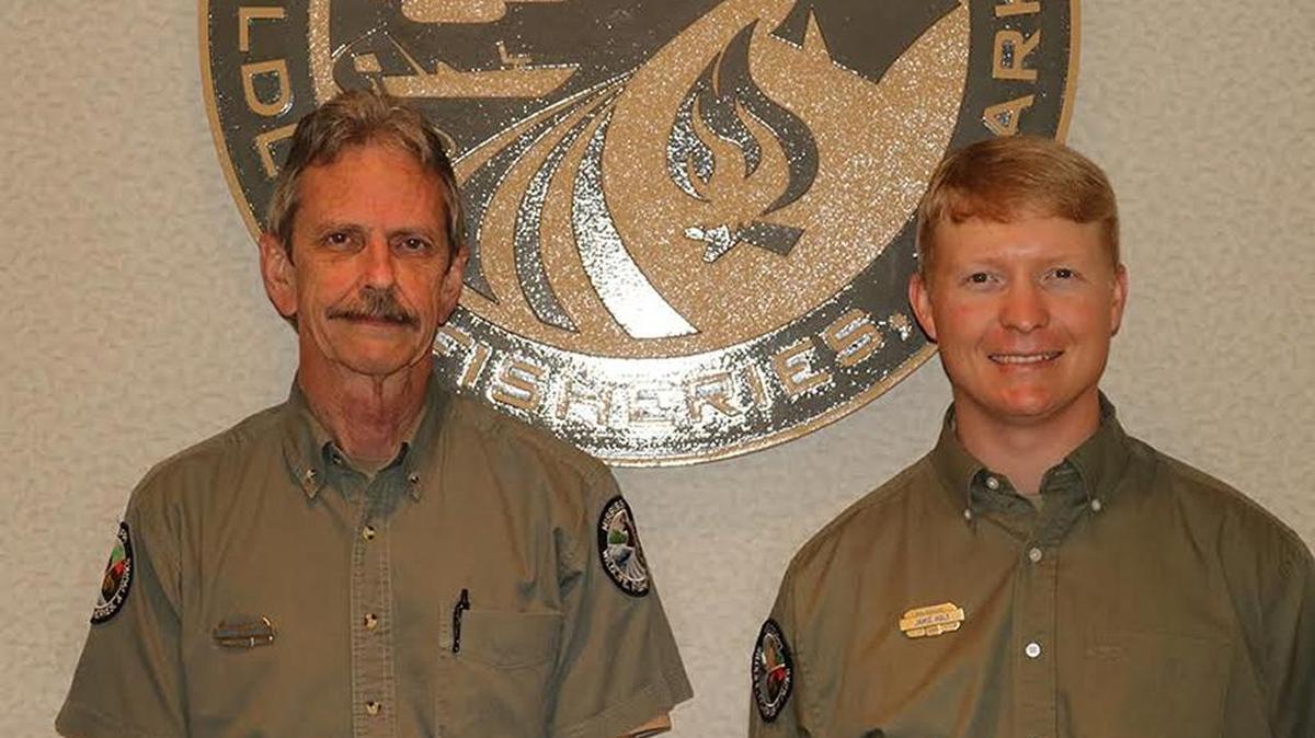 Richard Rummel, Jamie Holt, MDWFP Black bear team