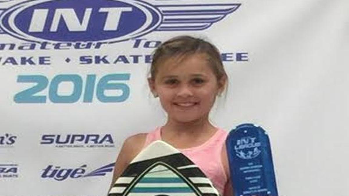 Sienna Brewer of Hurley has won first place in the state of Alabama for wakeboarding.