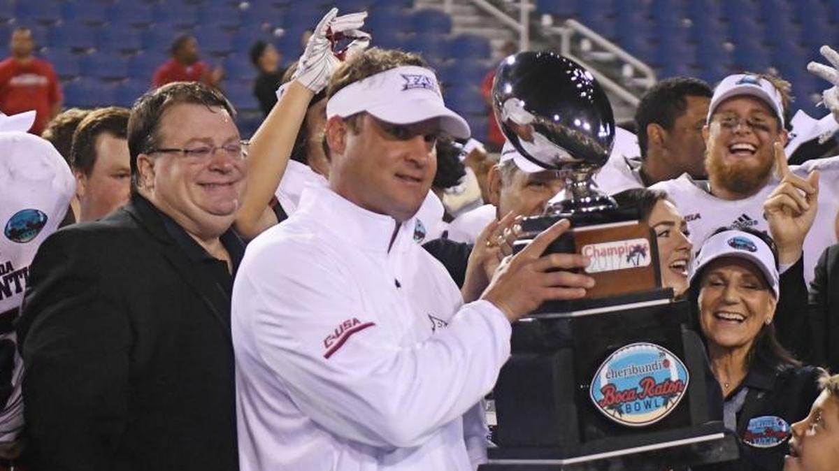 Florida Atlantic head coach Lane Kiffin led the Owls to an 11-3 season in his first season.