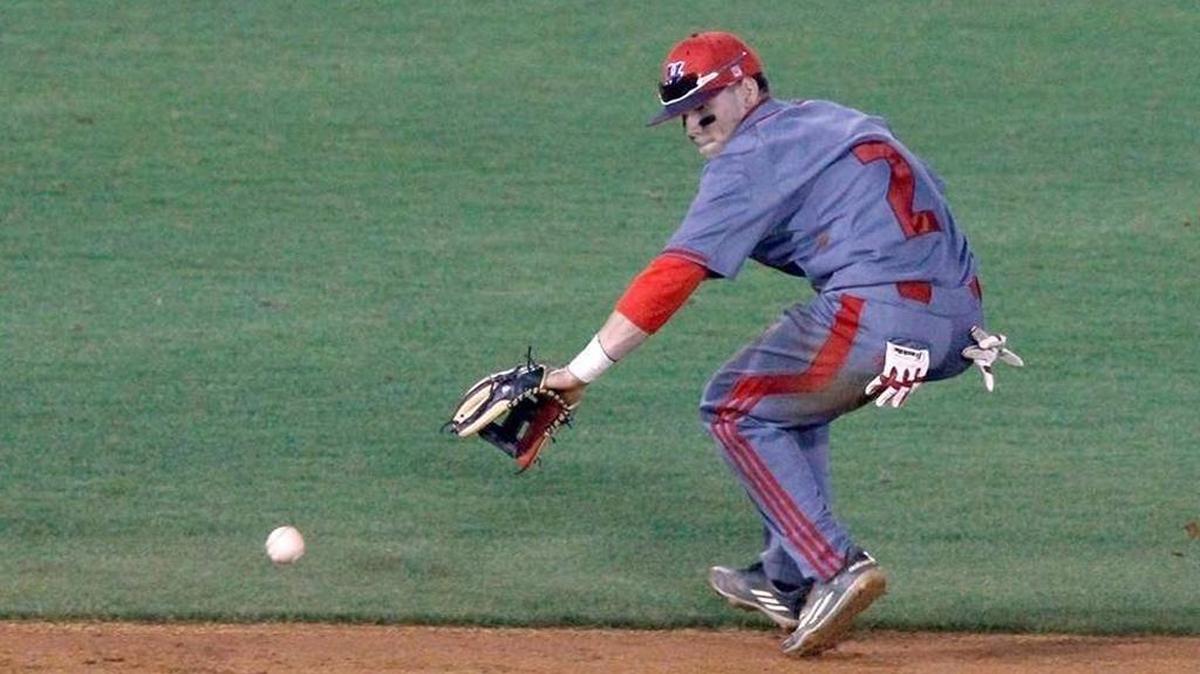 Hancock shortstop Landon Jordan fields a ground ball against Harrison Central, Thursday, March 31, 2016. Jordan is a Mississippi State commit who could be the Coast’s top player in 2017.