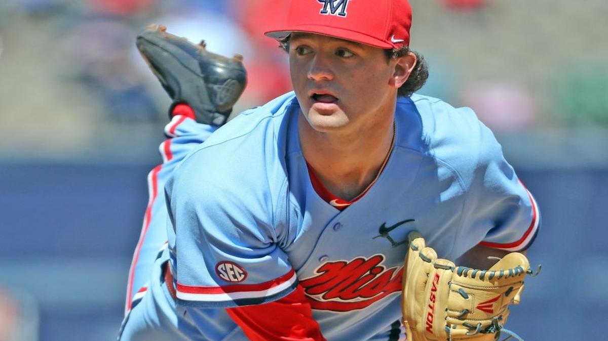Former St. Stanislaus ace Greer Holston has seen immediate playing time at Ole Miss as a freshman.