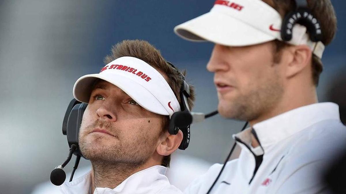St. Stanislaus coach Bill Conides, left, has taken the head coach and athletic director job at Denham Springs in Louisiana.