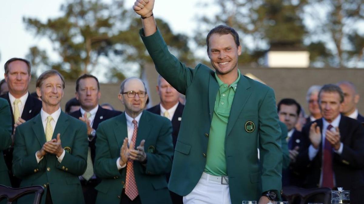 Danny Willett, of England, gives a thumbs up after winning the 2016 Masters in Augusta, Ga.