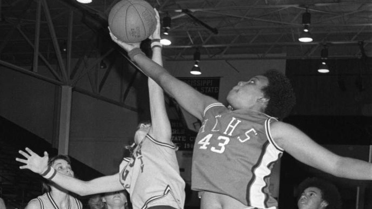 Harrison Central's Eugenia Conner dominated the boards for the Red Rebelettes in the 1981 season. Conner is being inducted into the Mississippi Sports Hall of Fame this weekend.