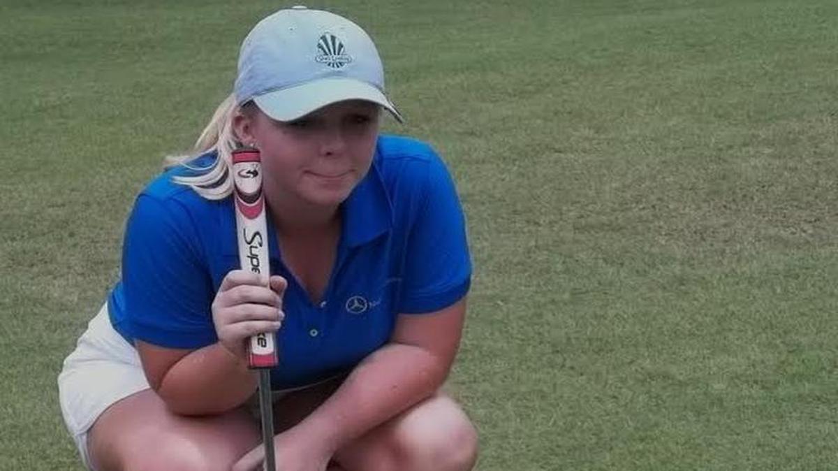 Former St. Martin high golfer Sydney Cato at the Mississippi women’s Golf Amateur Tournament.
